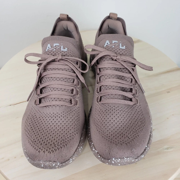 APL TechLoom Breeze Sneakers Size 8 Knit Mauve Athletic Gym Workout Shoes - Picture 6 of 14